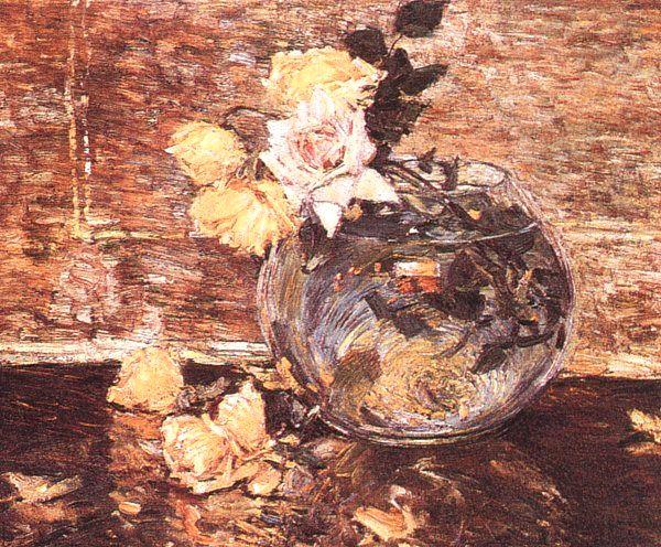 Childe Hassam Vase of Roses china oil painting image